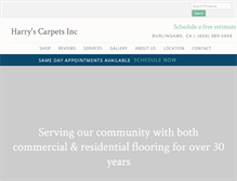 Tablet Screenshot of harryscarpets.com